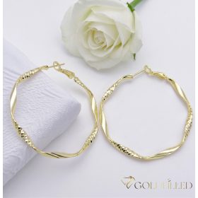 Goldfilled Antiallergene Creolen 50mm 14K Farbe	