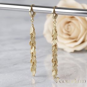 Goldfilled Antiallergische Ohrringe 65mm 14K Farbe