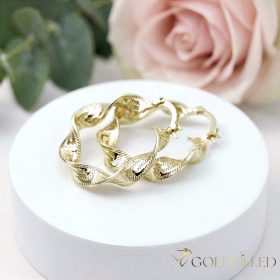 Goldfilled Antiallergene  Creolen 30mm 14K Farbe	