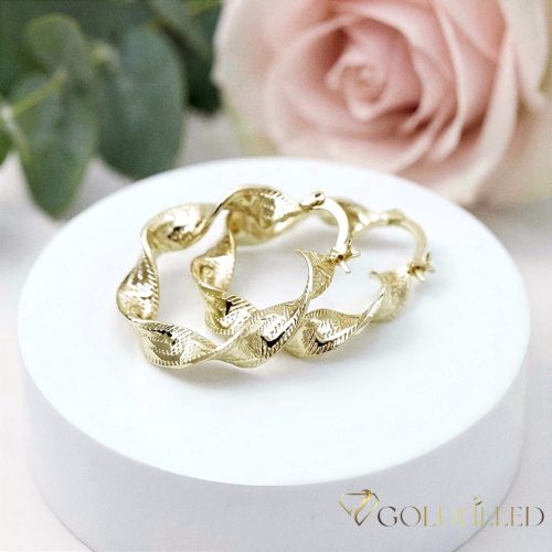 Goldfilled Antiallergene  Creolen 30mm 14K Farbe	