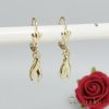 Goldfilled Antiallergene Ohrringe 34mm 14K Farbe	