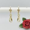 Goldfilled Antiallergene Ohrringe 34mm 14K Farbe	