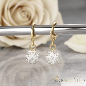 Goldfilled Antiallergene Ohrringe 25mm 14K Farbe	
