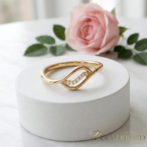 Antiallergischer „Goldfilled”-Ring in verschiedenen Größen, Farbe 18K