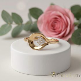   Antiallergischer „Goldfilled”-Ring in verschiedenen Größen, Farbe 18K