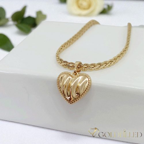 Antiallergische Goldfilled-Halskette 50cm/3mm + Anhänger, Farbe 18K