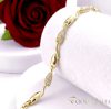 Antiallergenes vergoldetes Armband „Goldfilled“, 19 cm lang und 7 mm Breit, 14K-Farbe