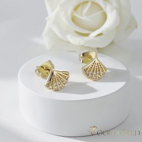 Goldfilled Antiallergene Ohrringe 9mm 14K Farbe	