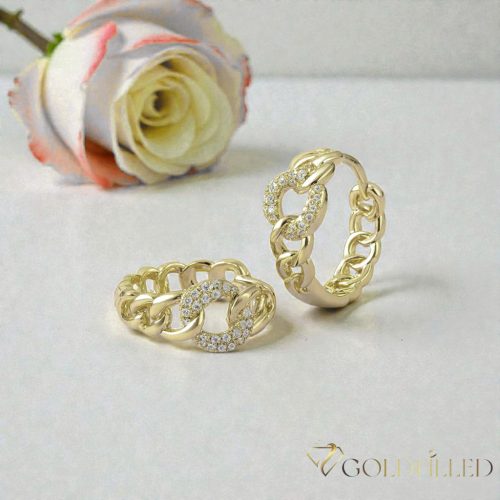 Goldfilled Antiallergische Ohrringe 16mm 14K Farbe