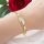Antiallergenes vergoldetes Armband „Goldfilled“, 18 cm lang und 4-8 mm Breit, 14K-Farbe
