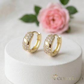 Goldfilled Antiallergische Ohrringe 14 mm 14K Farbe  