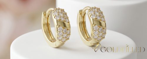 Goldfilled Antiallergische Ohrringe 14 mm 14K Farbe  