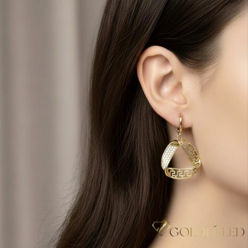 Goldfilled Antiallergische Ohrringe 38mm 14K Farbe