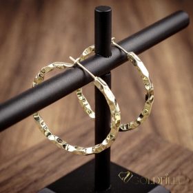 Goldfilled Antiallergene  Creolen 35mm 14K Farbe	