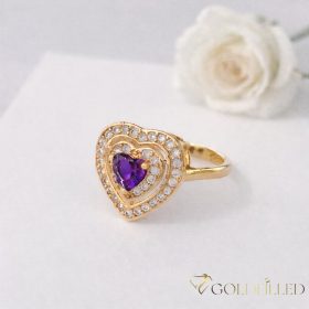   Antiallergischer „Goldfilled”-Ring in verschiedenen Größen, Farbe 18K