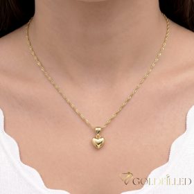   Antiallergische Goldfilled-Halskette 45cm/2mm + Anhänger, Farbe 14K (Empfohlen für Kinder bis maximal 7 Jahre!)