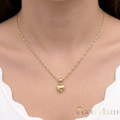 Antiallergische Goldfilled-Halskette 45cm/2mm + Anhänger, Farbe 14K (Empfohlen für Kinder bis maximal 7 Jahre!)