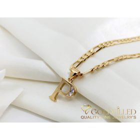 Goldfilled antialergischer halskette 50cm/3,8mm 18K farbe	