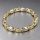Exklusives antiallergenes vergoldetes Armband „Goldfilled“, 24cm lang und 8-9 mm Breite, 14K-Farbe