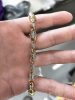 Exklusives antiallergenes vergoldetes Armband „Goldfilled“, 22cm lang und 8 mm Breite, 14K-Farbe