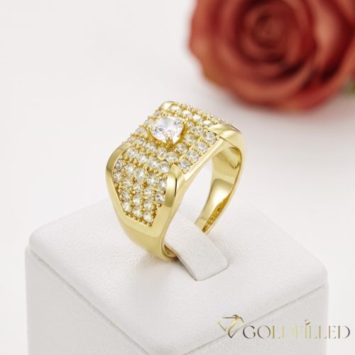 Antiallergischer „Goldfilled”-Ring in verschiedenen Größen, Farbe 14K