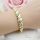 Antiallergenes vergoldetes Armband „Goldfilled“, 19 cm lang und 10 mm Breit, 14K-Farbe