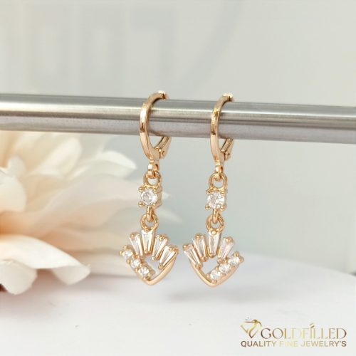 Goldfilled Antiallergische Ohrringe 32mm 18K Farbe	