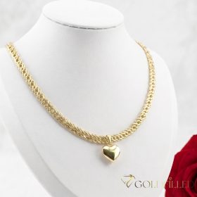  Goldfilled Antiallergisches Luxus Halskette 45cm Lang und 6,2mm Breit Farbe 14K