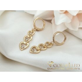 Goldfilled Ohrringe 37mm 18K Farbe	