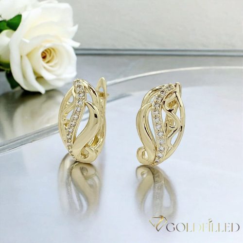 Goldfilled Antiallergische Ohrringe 18 mm 14K Farbe
