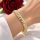 Antiallergenes vergoldetes Armband „Goldfilled“, 17 cm lang und 9 mm Breit, 14K-Farbe