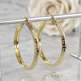 Goldfilled Antiallergene Creolen 60mm 14K Farbe	