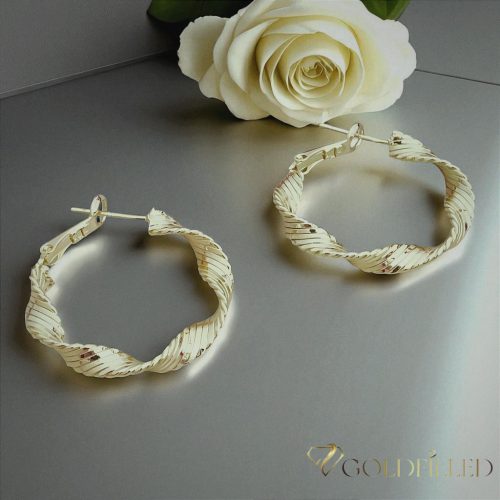 Goldfilled Antiallergene  Creolen 30mm 14K Farbe	