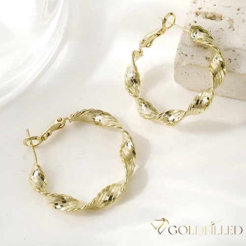 Goldfilled Antiallergene  Creolen 30mm 14K Farbe	