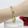 Antiallergenes vergoldetes Armband „Goldfilled“, 19 cm lang und 9 mm Breit, 14K-Farbe