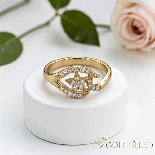 Antiallergischer „Goldfilled”-Ring in verschiedenen Größen, Farbe 18K