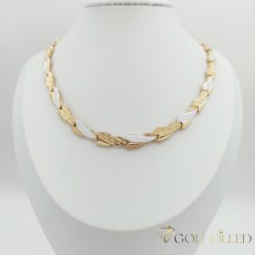   Exklusive antiallergische Goldfilled-Halskette 50cm/7,2mm, mehrfarbig 18K