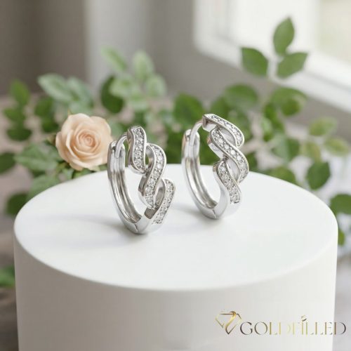 Antiallergische Goldfilled Ohrringe, 16mm