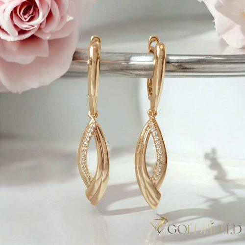 Goldfilled Antiallergische Ohrringe 46mm 18K Farbe