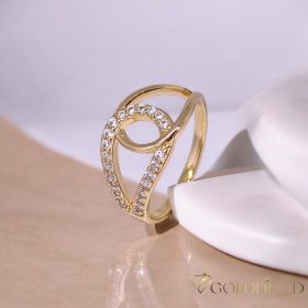   Antiallergischer „Goldfilled”-Ring in verschiedenen Größen, Farbe 18K