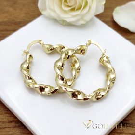Goldfilled Antiallergene  Creolen 30mm 14K Farbe	