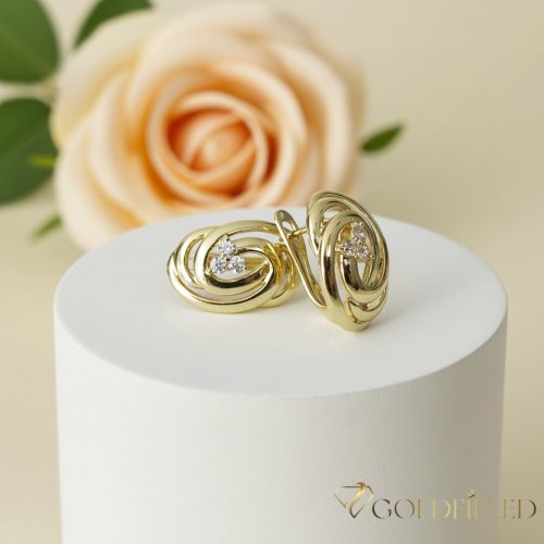 Goldfilled Antiallergische Ohrringe 18 mm 14K Farbe
