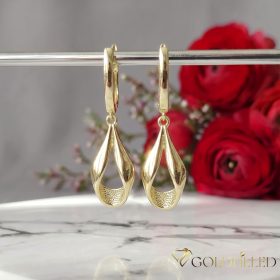 Goldfilled Antiallergene Ohrringe 38mm 14K Farbe	