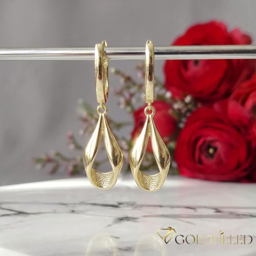 Goldfilled Antiallergene Ohrringe 38mm 14K Farbe	