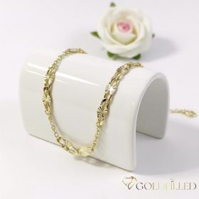   Antiallergenes vergoldetes Armband „Goldfilled“, 17-20cm/3-6mm 14K-Farbe