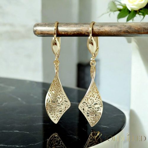 Goldfilled Antiallergische Ohrringe 50mm 14K Farbe