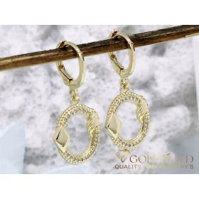 Goldfilled Antiallergene Ohrringe 34mm 14K Farbe	