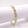 Antiallergenes vergoldetes Armband „Goldfilled“, 19 cm lang und 7 mm Breit, 14K-Farbe