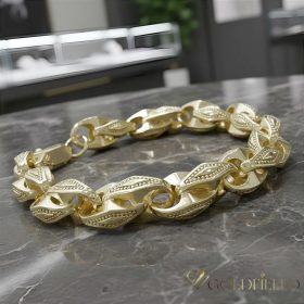   Antiallergisches Goldfilled-Armband 24cm /10mm, farbig (14K) 