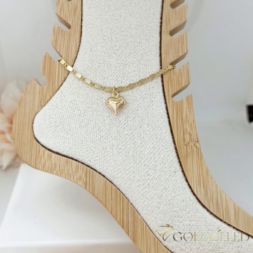 Goldfilled Fußkettchen 29cm/2,5mm 14K Farbe